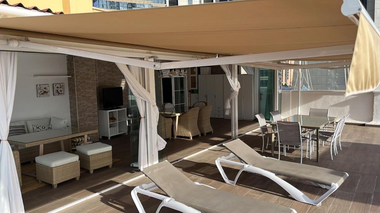 Апартаменты Atico Con Enorme Terraza Y Chill Out Particular Бенидорм Экстерьер фото