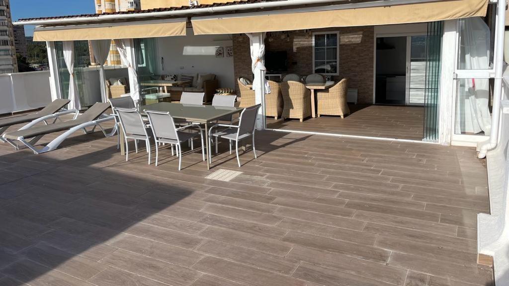 Апартаменты Atico Con Enorme Terraza Y Chill Out Particular Бенидорм Экстерьер фото