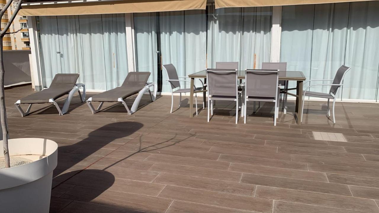 Апартаменты Atico Con Enorme Terraza Y Chill Out Particular Бенидорм Экстерьер фото