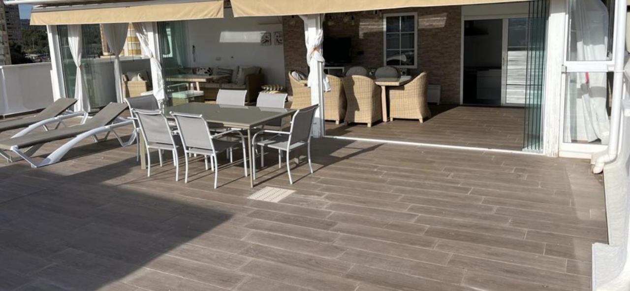 Апартаменты Atico Con Enorme Terraza Y Chill Out Particular Бенидорм Экстерьер фото